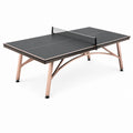 Tischtennistisch 274 x 152,5 x 76 cm Schwarz/Roségold mit Metallgestell und Netz