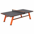 Tischtennistisch mit Netz aus Stahl und Holzwerkstoff, 274 × 152,5 × 76 cm, Schwarz/Orange
