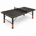 Tischtennisplatte 274 × 152,5 × 76 cm mit Netz, Schwarz/Orange